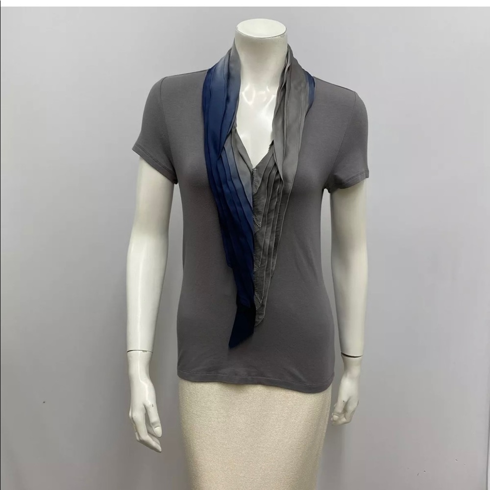 As Seen On Blair Waldorf Gossip Girl Ombré Scarf Top Alice + Olivia EUC
